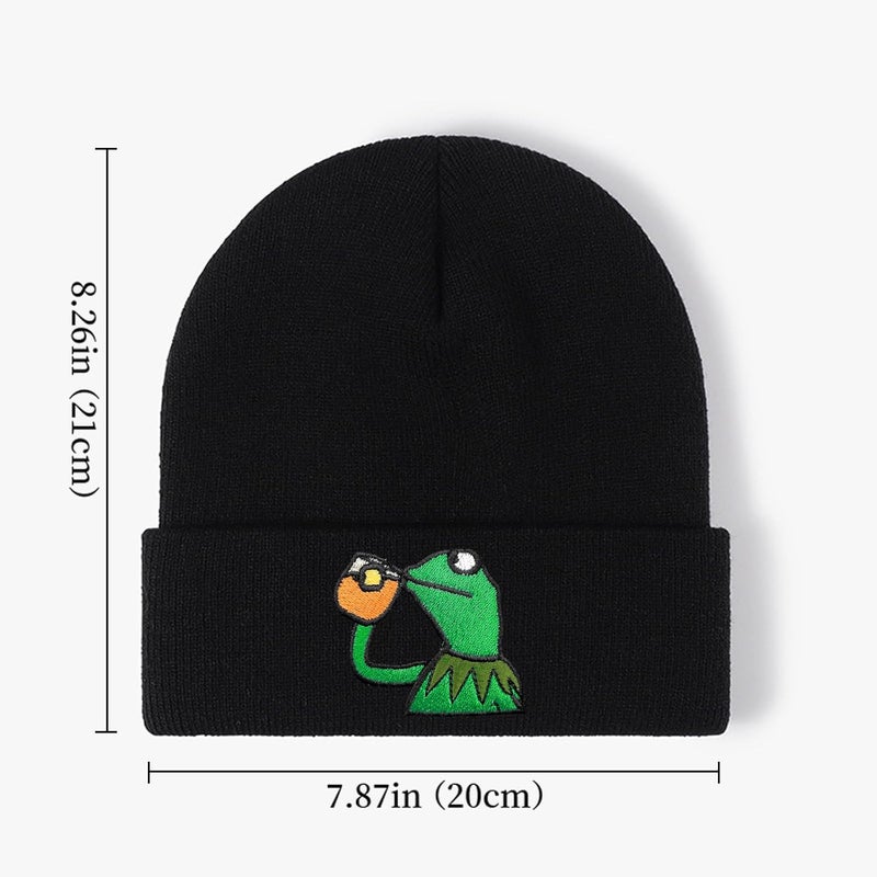 AamAccess Funny Cool Beanie Anime Cute Goth Emo Knit Hat for Men and Women - Image 5